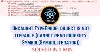 object is not iterable (cannot read property symbol(symbol.iterator))