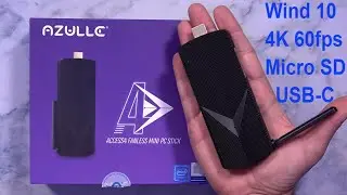 Azulle Access4 Mini PC Stick - Full Windows 10 Pro In 4K 60 fps On Up to 2 Monitors