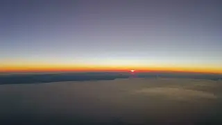 Sunset at 36,000 ft