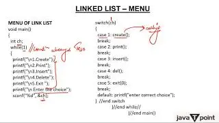 Singly Linked List- Menu & Create Function