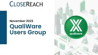 Canada's QualiWare Users Group Meeting: November 2023