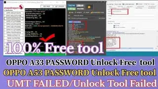 OPPO A33 (CPU2137) Password Pattern Unlock Free Tool UMT Failed 100%