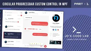 WPF C# | Chat UI Wpf Part - 1 | How to design a Chat UI using Wpf C# easily (Jd's Code Lab)