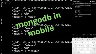 how to install mongodb in mobile ||mongodb in mobile using userland #programming #mongodb