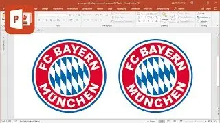 How to create FC Bayern Munchen logo in Microsoft PowerPoint (Tutorial)