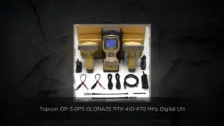 Topcon GR-3 GPS GLONASS RTK 410-470 MHz Digital UHF Base & R