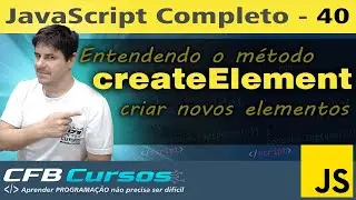 Criando novos elementos e adicionando no DOM em Javascript - Curso de Javascript Moderno - Aula 40