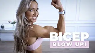 BICEP BLOW UP - Biceps Workout at Home with Dumbbells | No Repeat