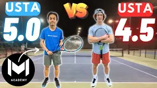 USTA 4.5 vs Mouratoglou Student!