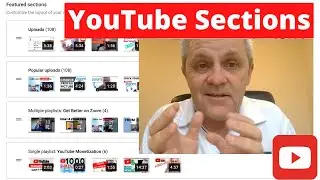 YouTube Channel Layout: How to add SECTIONS ( Using YouTube Studio )