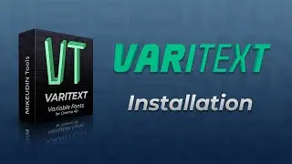 VariText for Cinema 4D:  Installation