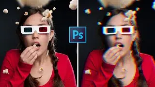 How To Create 3D Color Effect In Photoshop | #Photoshop | #Editing_World | #photoshoptrick | #shorts