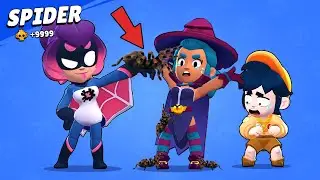 🕷️SPIDER BRAWLER 🕷️ HOOT HOOT SHELLY vs SPIDER CHARLIE 🌹 Brawl Stars Funny Skin