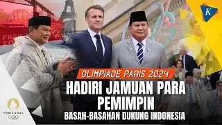 Prabowo Hujan-hujanan Nonton Defile Tim Indonesia di Pembukaan Olimpiade Paris