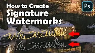 Photoshop: The Best Way to Create a Signature WATERMARK.