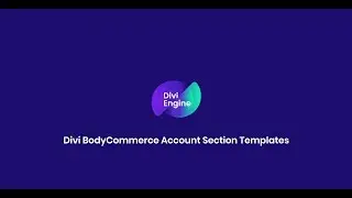 BodyCommerce Account Section Templates