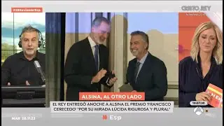 Alsina desvela lo que habló con el Rey en el premio Cerecedo: 