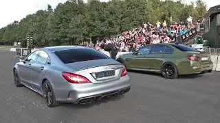 Mercedes-Benz CLS63 S AMG V8 Biturbo vs BMW M3 F80 vs BRABUS E63 S AMG 4Matic+