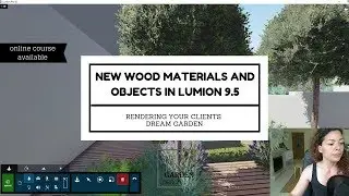 New Wood Materials and Objects in LUMION 9.5 PRO