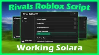 *NEW* Rivals Roblox Script | AimBot, Esp, Tp To Player | Working On Solara And Mobile | No Key/Lag