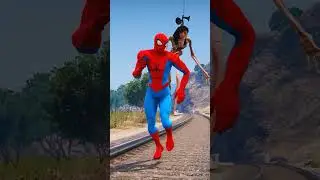 Who can save the Spider-man from this giant Momo?