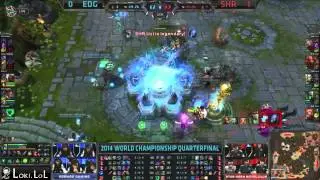 [Worlds 2014] Day 11 Quarterfinals EDG vs SHR Recap - Highlights and Funnys