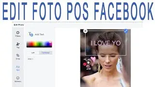 EDIT FOTO POS FACEBOOK ( MENAMBAHKAN TEKS - STICKERS ) | VIDEO TUTORIAL