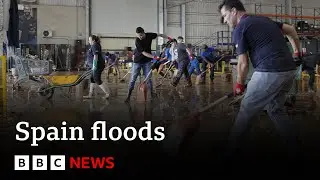 Barcelona issues red alert weather warning | BBC News