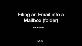 Filing an Email on an iPhone or iPad