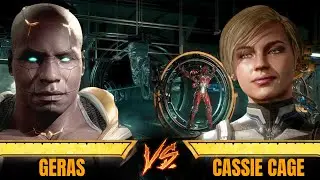 Mortal Kombat 11: Geras vs Cassie Cage || Cyber Lin Kuei Assembly Arena (Very Hard)