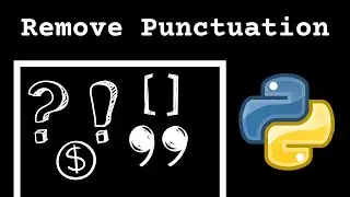 How to Remove Punctuation from a String with Python