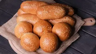 БУЛОЧКИ ДЛЯ ГАМБУРГЕРОВ И ХОТ ДОГОВ🍔 УНИВЕРСАЛЬНОЕ ТЕСТО🍔 Burger hot dogs buns recipe