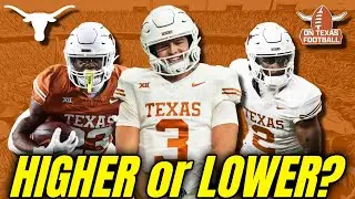 Higher or Lower? | Your Best DFS Advice for Week 1 | Texas Longhorns Football | Underdog