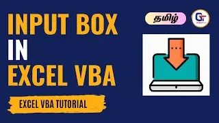 Input box in VBA  Part 2- Syntax for Input box VBA - Declaring Input box in Excel VBA - Gokul Tech