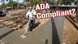 Pouring Concrete at a school 80 YARDS!