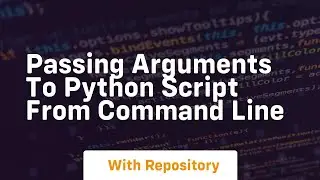 passing arguments to python script from command line