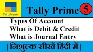 Type of account in tally prime Hindi