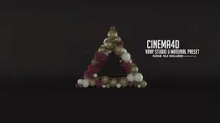 CINEMA 4D Vray studio & material preset BOX2