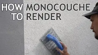 How To Monocouche Render A Wall - Rendering Tutorial - Monocouche Render Scratch Stone Finish