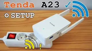 Tenda A23 Wi-Fi 6 extender dual band • Unboxing, installation, configuration and test