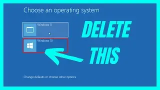 How to delete Operating System From Dual Boot Choice Menu