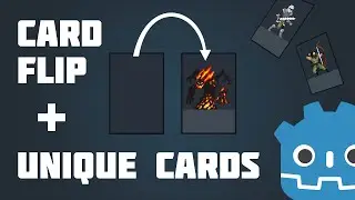 UNIQUE Cards & CARD FLIP Animation - Godot 4.3 Card Game Tutorial #6