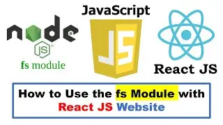 How to Use the fs Module with React JS Website (Launch a 2nd Node Server)