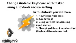 Change Android keyboard with tasker using autotools secure setting