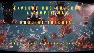 EXPLODE RBD OBJECTS - A SIMPLE WAY - HOUDINI TUTORIAL