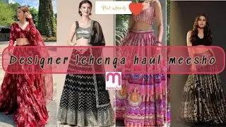 Meesho lehenga haul 💕 | Designer lehenga haul meesho| #viralvideo #lehengahaul #meeshohaul #trending