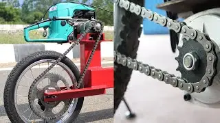 Making A Homemade 58cc MOTORCYCLE