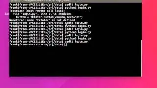 Python Tkinter Tutorial - button and text input