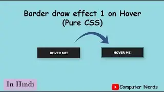 Single Side Border Draw Animation on Hover in Hindi | CSS Hover Effect