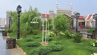 Ландшафтный парк "Некрасовка". г. Москва, Рождественская улица. Дождь. 22.07.2024г.